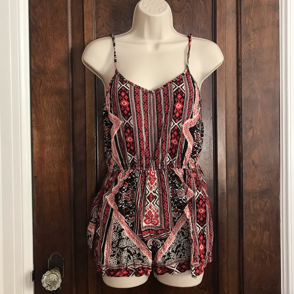 Shorts romper hippie style
